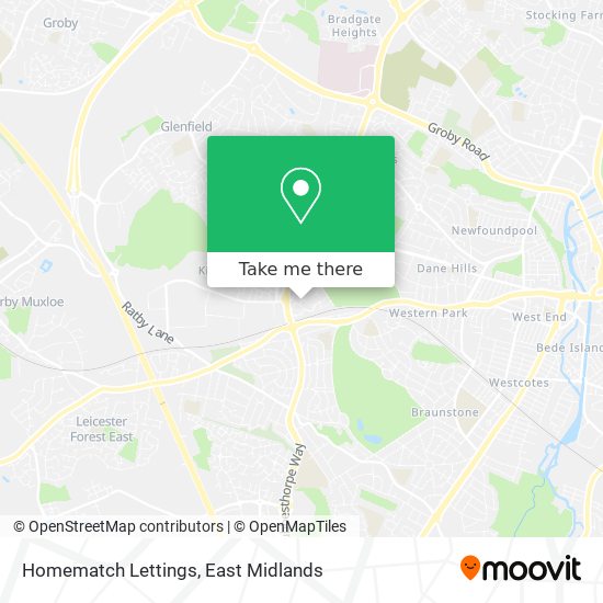 Homematch Lettings map