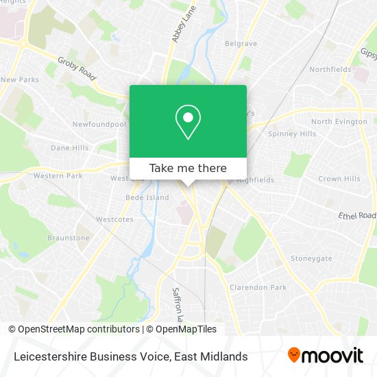 Leicestershire Business Voice map