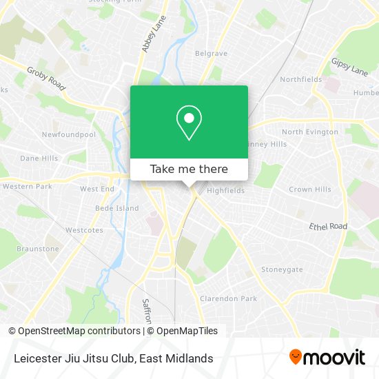Leicester Jiu Jitsu Club map