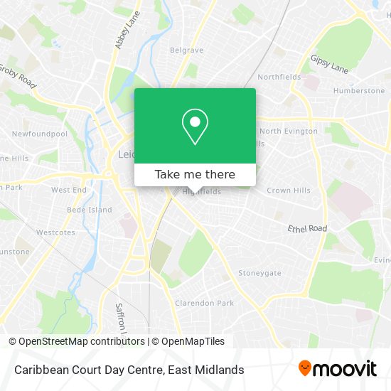 Caribbean Court Day Centre map