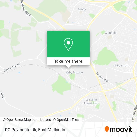 DC Payments Uk map