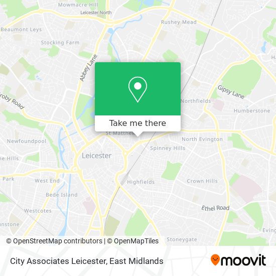 City Associates Leicester map