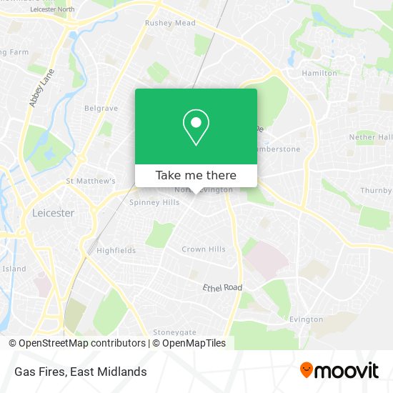 Gas Fires map