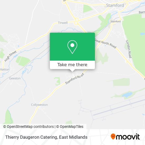 Thierry Daugeron Catering map