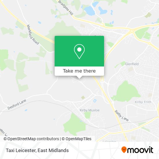 Taxi Leicester map