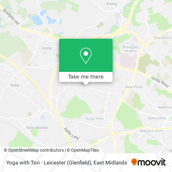 Yoga with Tori - Leicester (Glenfield) map