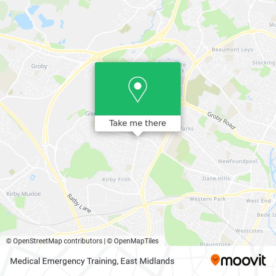 Medical Emergency Training map