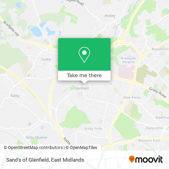Sand's of Glenfield map