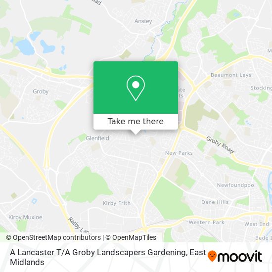 A Lancaster T / A Groby Landscapers Gardening map