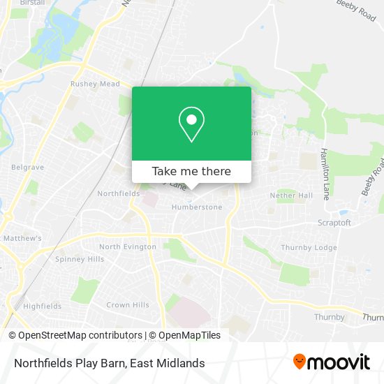 Northfields Play Barn map