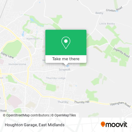Houghton Garage map