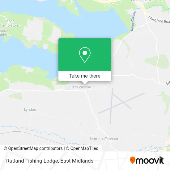 Rutland Fishing Lodge map