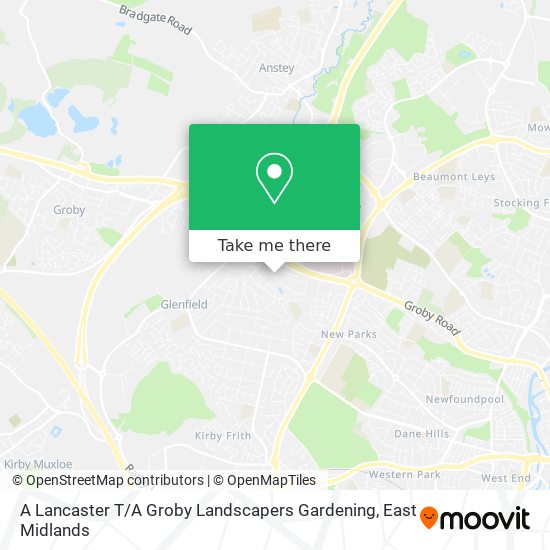 A Lancaster T / A Groby Landscapers Gardening map