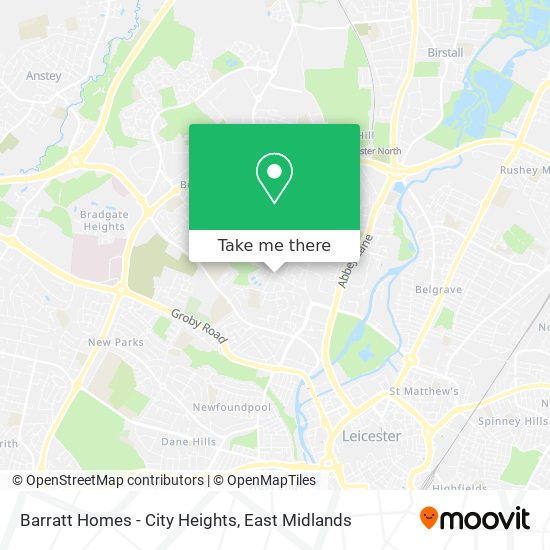 Barratt Homes - City Heights map