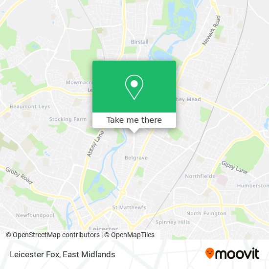 Leicester Fox map