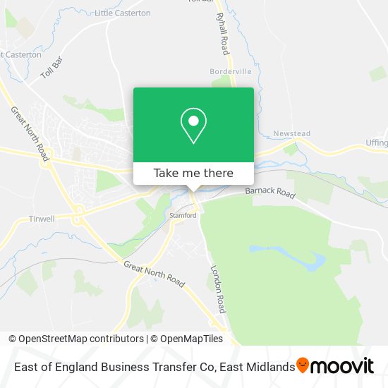 East of England Business Transfer Co map