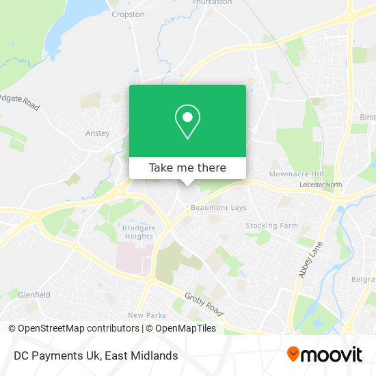 DC Payments Uk map