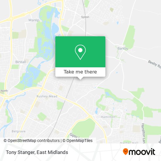 Tony Stanger map