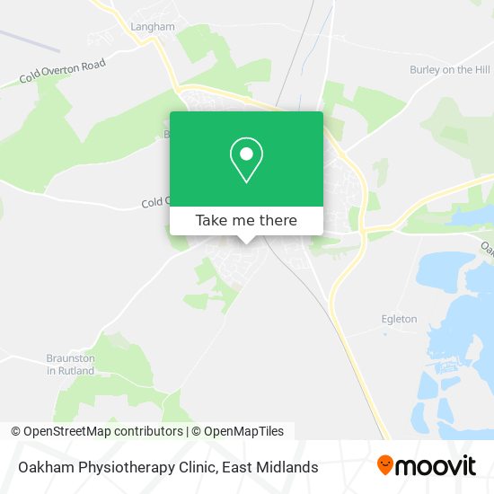 Oakham Physiotherapy Clinic map