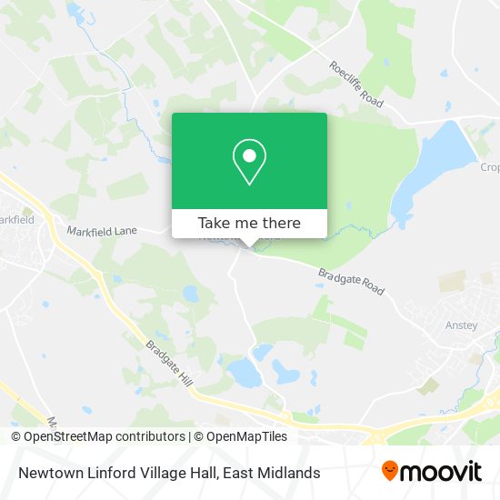 Newtown Linford Village Hall map