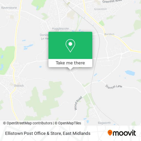 Ellistown Post Office & Store map