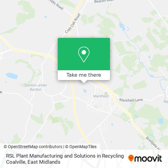 RSL Plant Manufacturing and Solutions in Recycling Coalville map