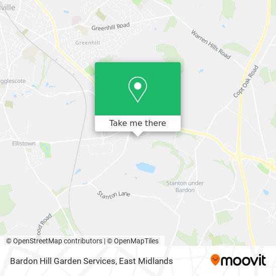 Bardon Hill Garden Services map