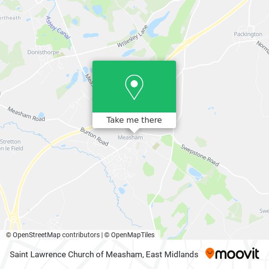 Saint Lawrence Church of Measham map