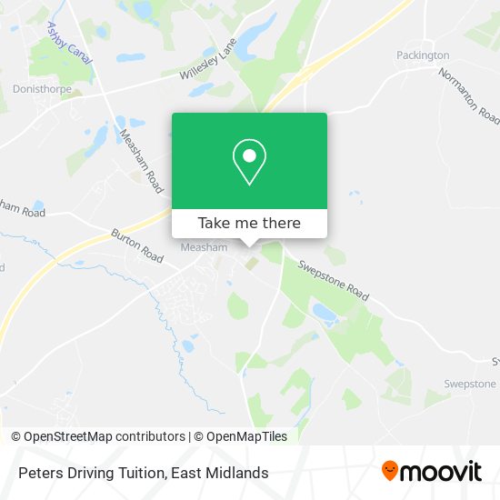 Peters Driving Tuition map