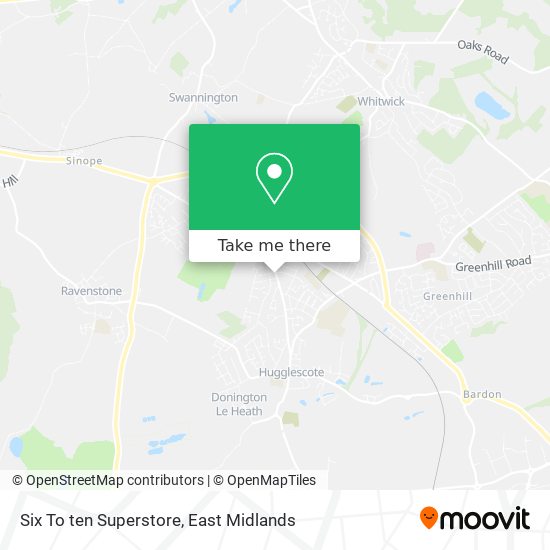 Six To ten Superstore map