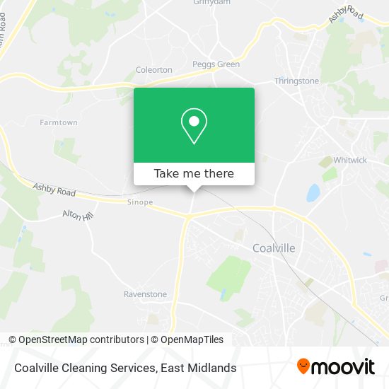 Coalville Cleaning Services map