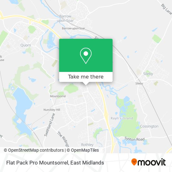 Flat Pack Pro Mountsorrel map