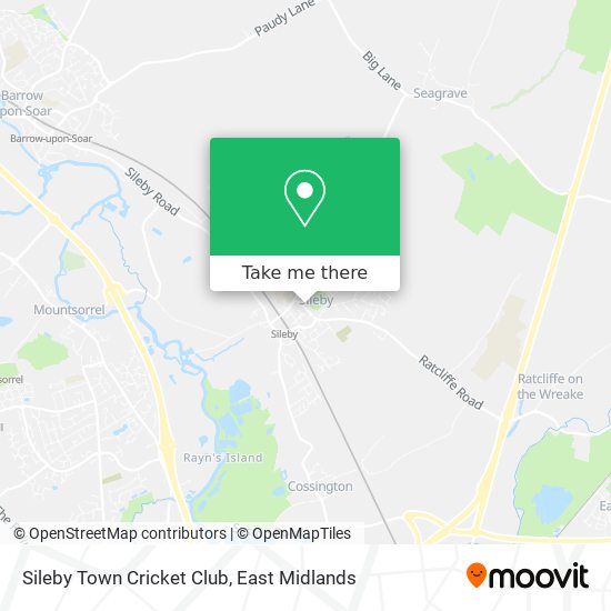 Sileby Town Cricket Club map