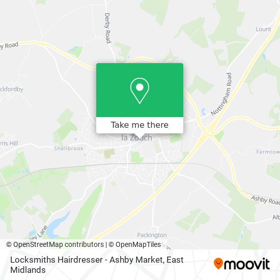 Locksmiths Hairdresser - Ashby Market map