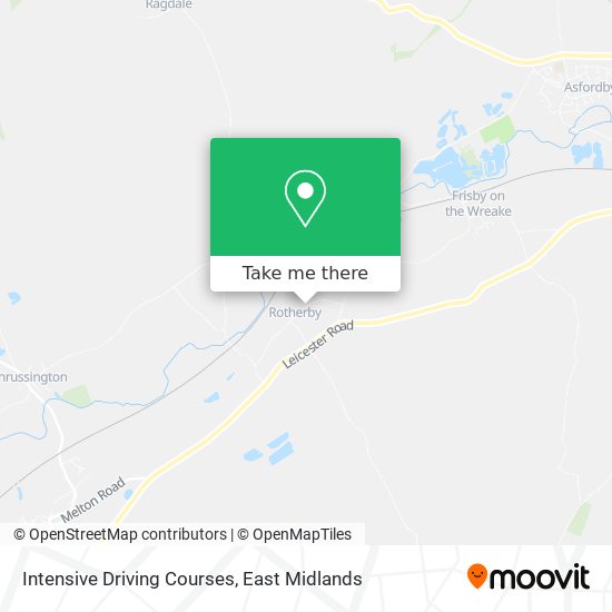 Intensive Driving Courses map