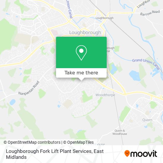 Loughborough Fork Lift Plant Services map