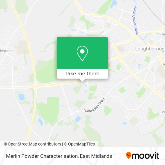 Merlin Powder Characterisation map