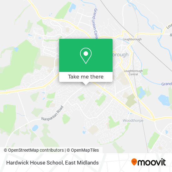 Hardwick House School map