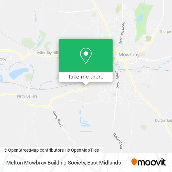 Melton Mowbray Building Society map