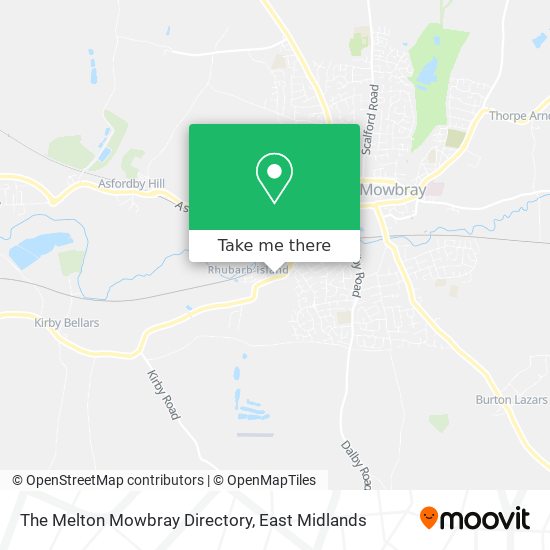 The Melton Mowbray Directory map