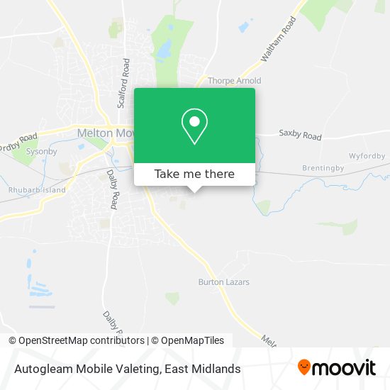 Autogleam Mobile Valeting map