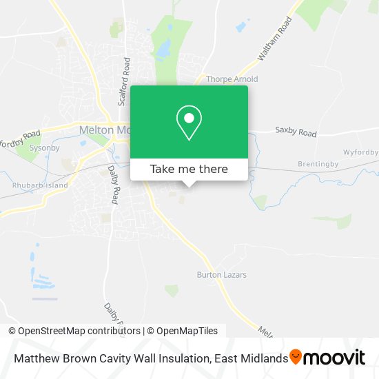 Matthew Brown Cavity Wall Insulation map