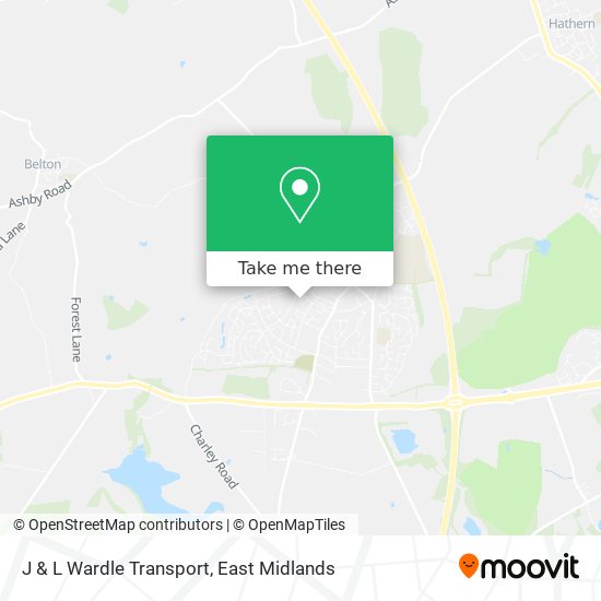 J & L Wardle Transport map