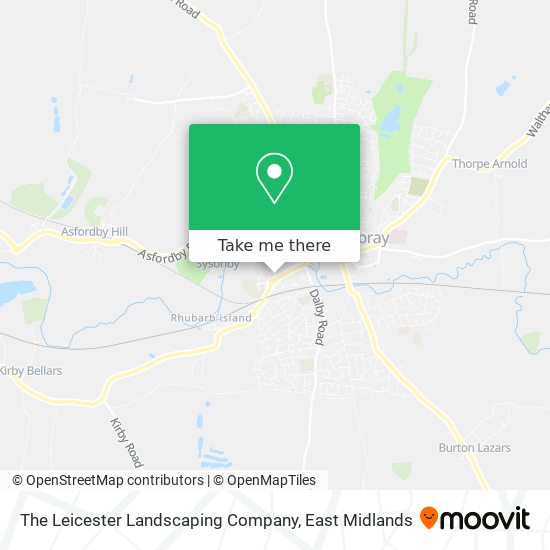 The Leicester Landscaping Company map