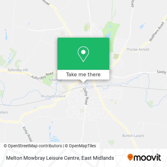 Melton Mowbray Leisure Centre map