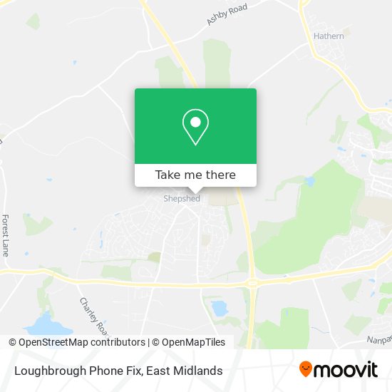 Loughbrough Phone Fix map