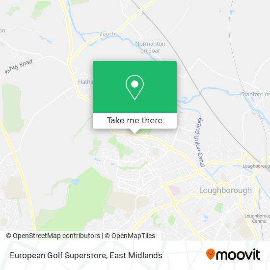 European Golf Superstore map