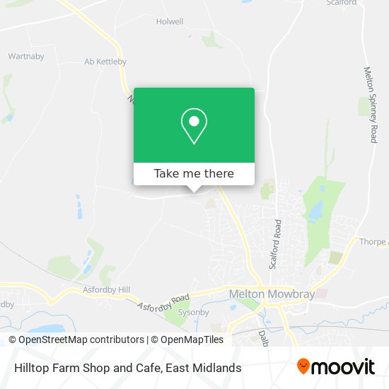 Hilltop Farm Shop and Cafe map