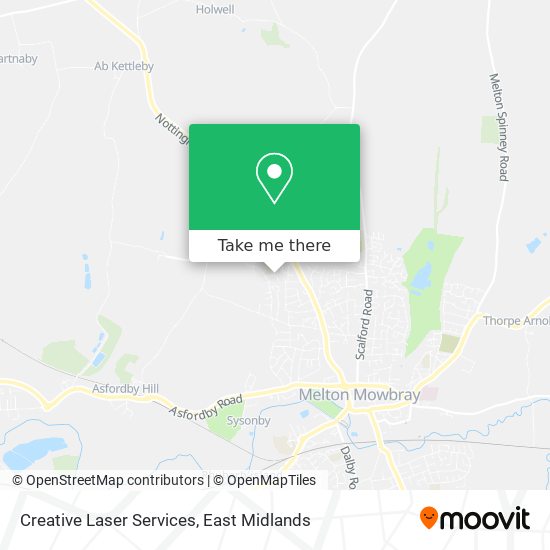 Creative Laser Services map