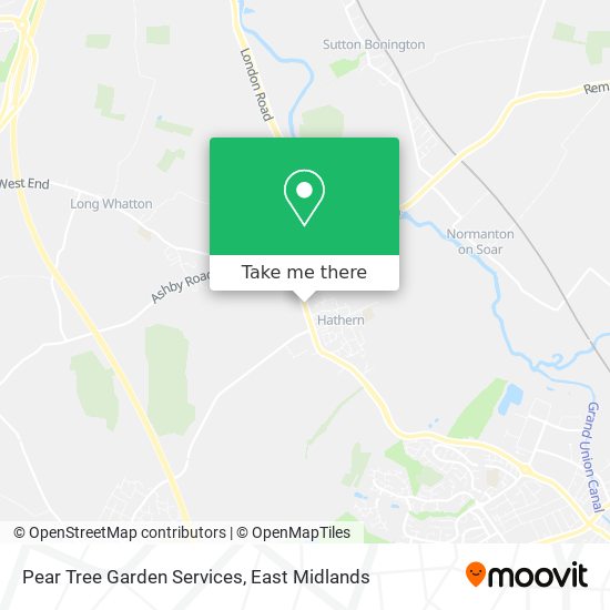 Pear Tree Garden Services map